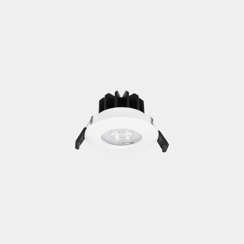 90-A204-14-DS, DOWNLIGHT LITE FLAT FIX Ø70 13.9W LED WARM-WHITE 2700K CRI 92 34º DALI-2/PUSH , White, Transparent