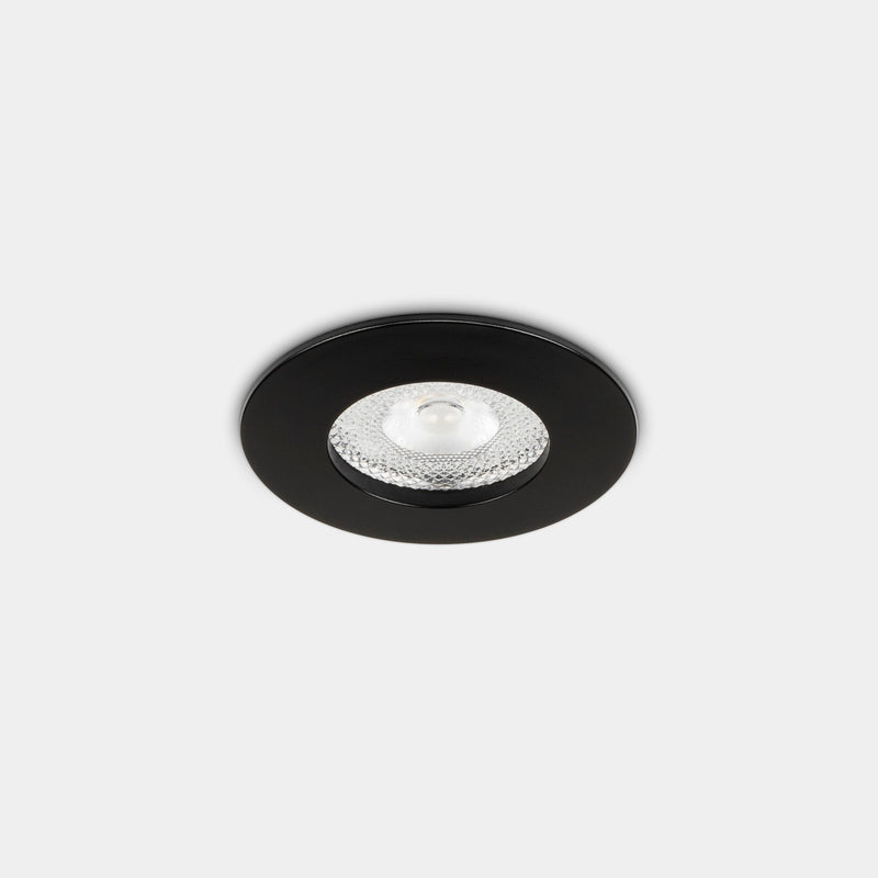 Lite Flat Fix Ø70 Recessed Downlight | 12.3W 3000K CRI92 | Black | 90-A205-60-BB