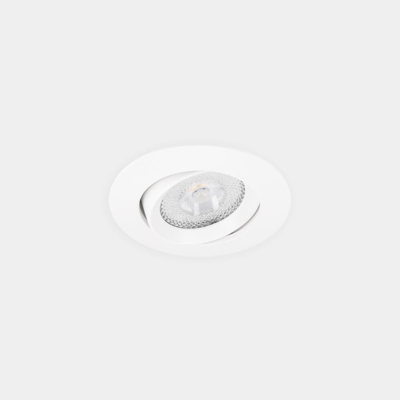 Lite Flat Adjustable Ø80 Recessed Downlight | 12.3W 2700K CRI92 | White | 90-A210-14-BB