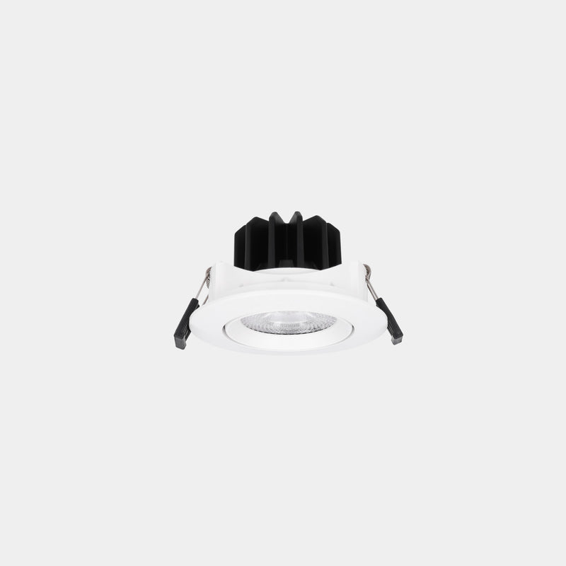 90-A212-14-DS, DOWNLIGHT LITE FLAT ADJUSTABLE Ø80 13.9W LED WARM-WHITE 4000K CRI 92 34º DA, White, Transparent