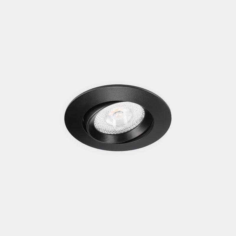 Lite Flat Adjustable Ø80 Recessed Downlight | 12.3W 4000K CRI92 | Black | 90-A212-60-BB