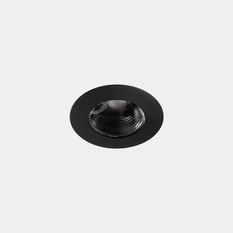 Play Flat Round Fixed Recessed Downlight | 17.7W 2700K CRI92 | Black | AG11-18V9WSBB60