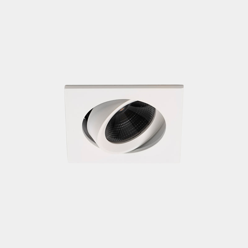 Play Flat Square Adjustable Recessed Downlight | 8.5W 3000K CRI92 DALI-2 / Push | White | AG21-P7W9WFDU14
