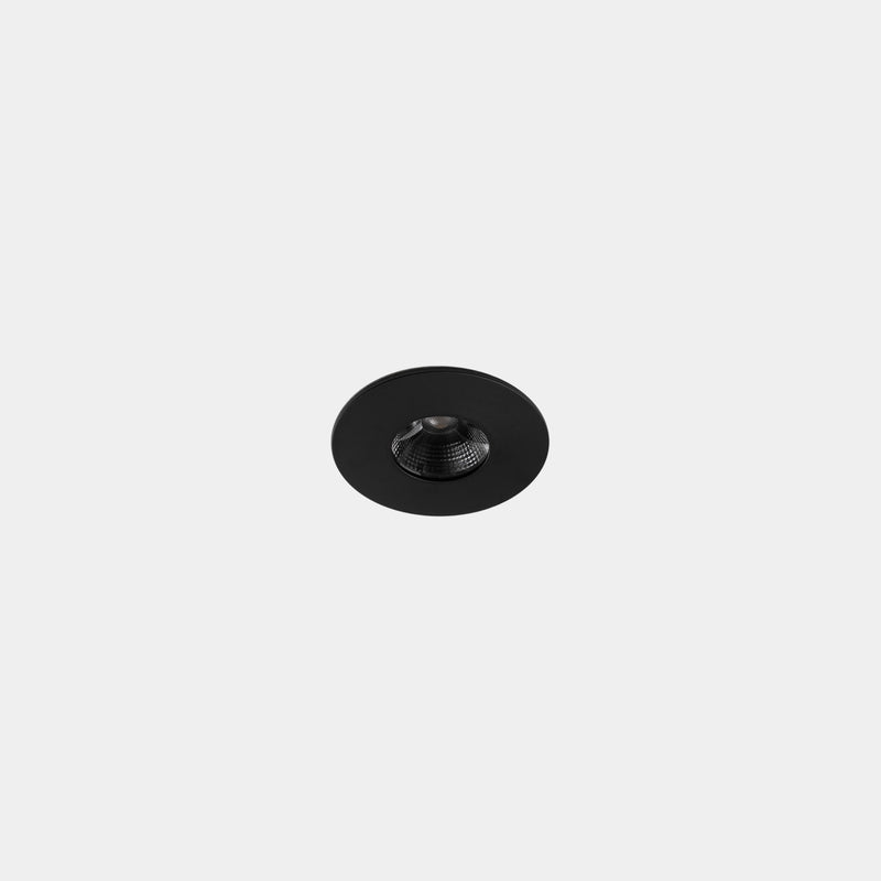 Play Mini Flat Round Fixed Recessed Downlight | 8.5W 3000K CRI92 | Black | AG33-P7W9WFOU60