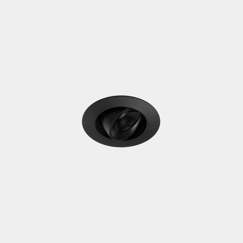 Play Mini Flat Round Adjustable Recessed Downlight | 4.5W 3000K CRI92 DALI-2 / Push | Black | AG34-P3W9WSDU60