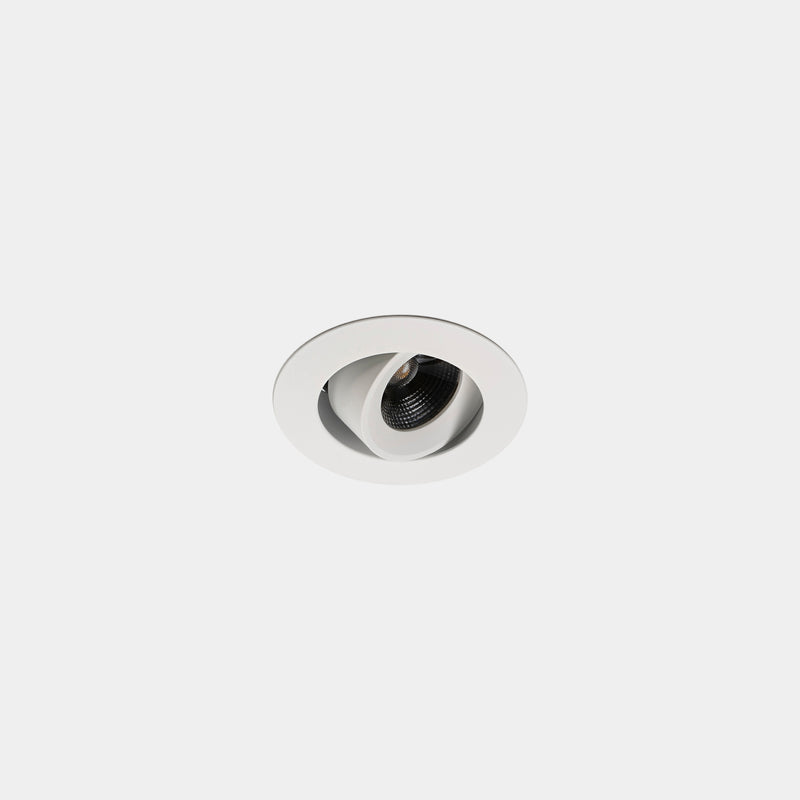Play Mini Flat Round Adjustable Recessed Downlight | 6.4W 4000K CRI92 | White | AG34-P7X9WSBB14