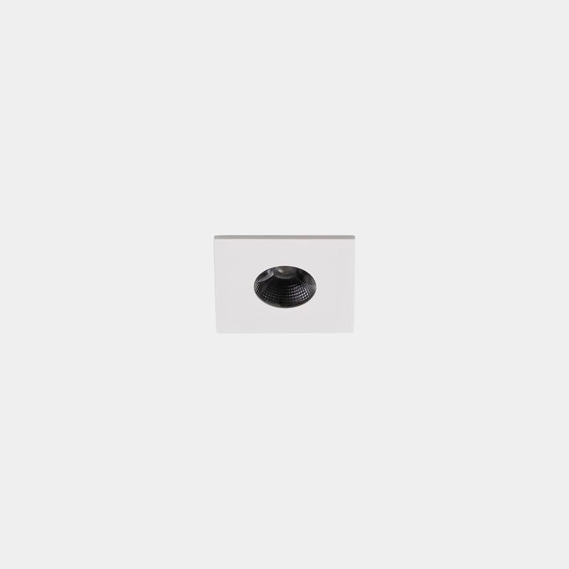 Play Mini Flat Square Fixed Recessed Downlight | 3.2W 4000K CRI92 | White | AG38-P3X9WFBB14