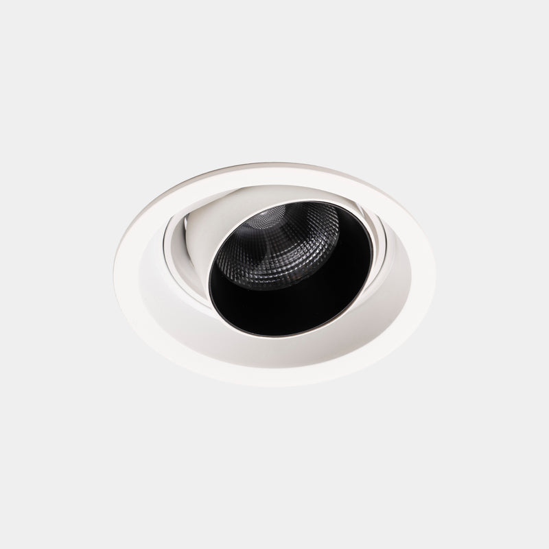 Play Snoot Round Adjustable Trim Recessed Downlight | 8.5W 2700K CRI92 | White | AG56-P7V9WMOU14