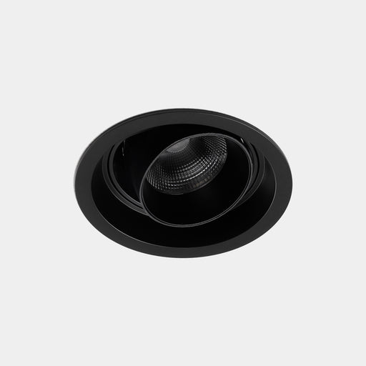 Play Snoot Round Adjustable Trim Emergency Recessed Downlight | 8.5W 3000K CRI92 | Black | AG56-P7W9WMO360