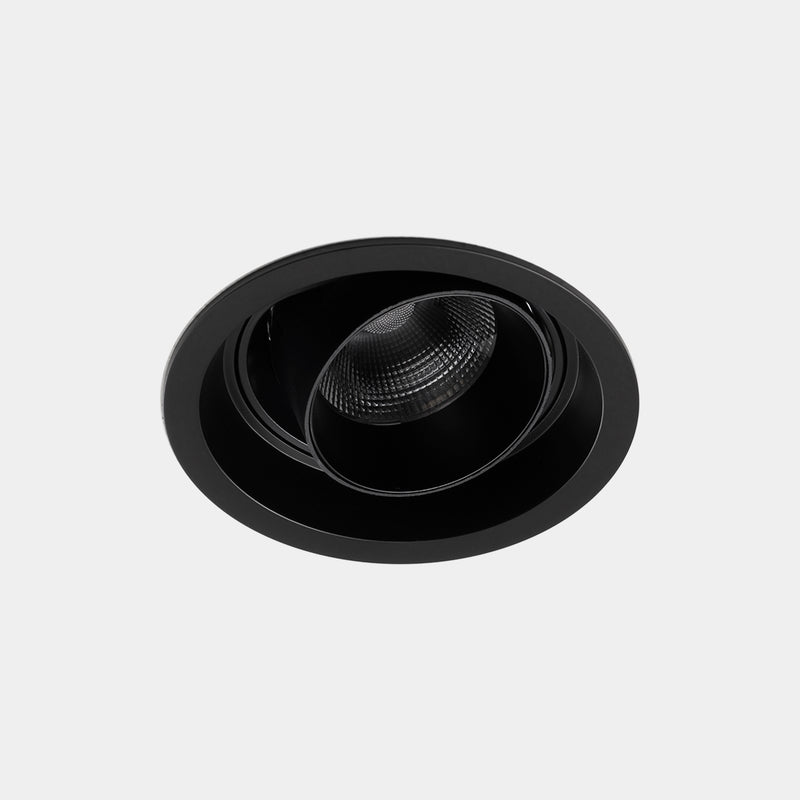 Play Snoot Round Adjustable Trim Recessed Downlight | 8.5W 4000K CRI92 | Black | AG56-P7X9WMOU60
