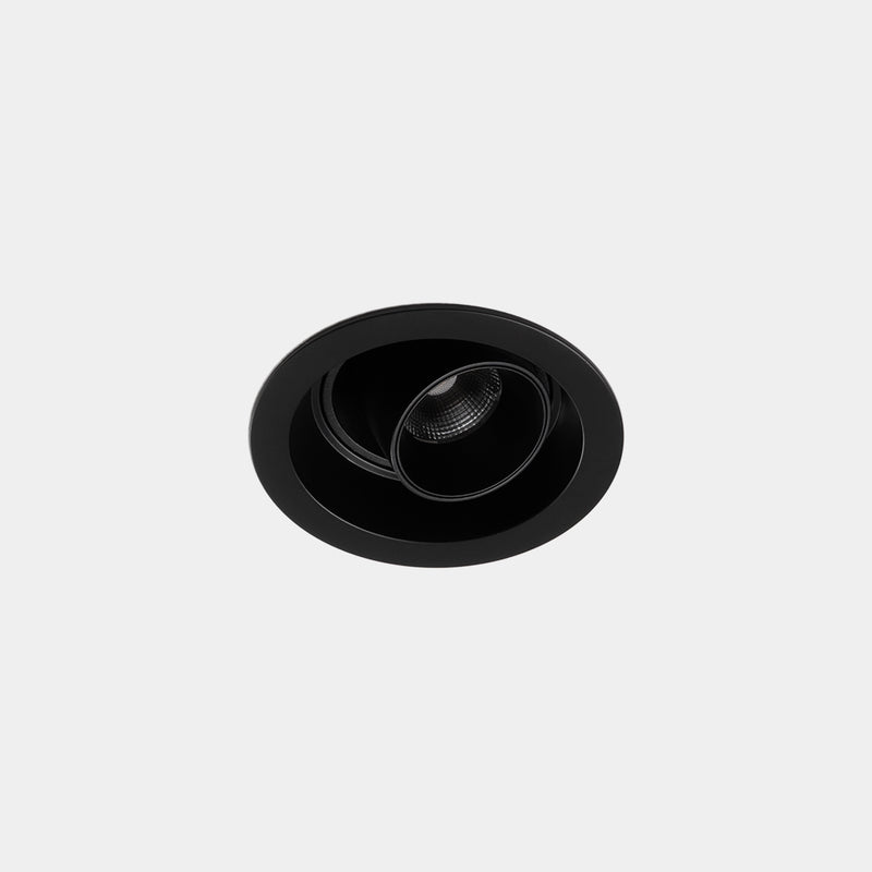 Play Mini Snoot Round Adjustable Recessed Downlight | 8.5W 3000K CRI92 DALI-2 / Push | Black | AG65-P7W9WMDU60