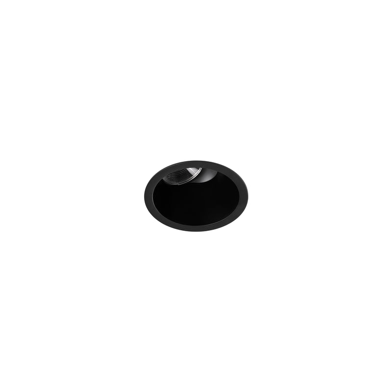Play Mini Visual Comfort Round Adjustable Trim Recessed Downlight | 1.5W 3000K CRI90 | Black | AG79-P2W9WNBB60