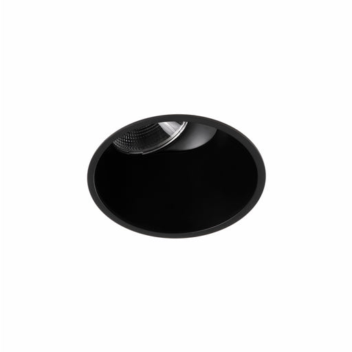 Play Visual Comfort Round Adjustable MicroTrim Emergency Recessed Downlight | 8.5W 2700K CRI92 DALI-2 / Push | Black | AG85-P7V9WMD360