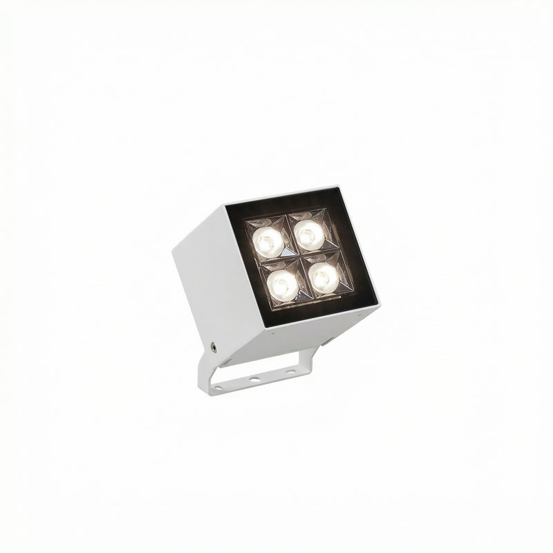 Cube Spot 4 LEDS Spotlight | 19.6W 3000K CRI80 DMX RDM | White | AN12-16WNM3BB14