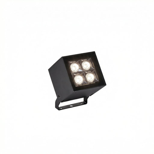 Cube Spot 4 LEDS Spotlight | 19.6W 3000K CRI80 DMX RDM | Black | AN12-16WNS1BB60
