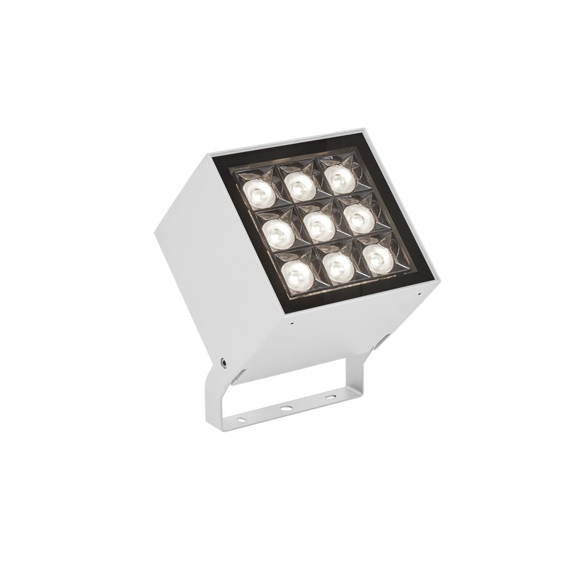 Cube Spot 9 LEDS Spotlight | 32.1W 3000K CRI80 DMX RDM | White | AN13-25WNM3DM14
