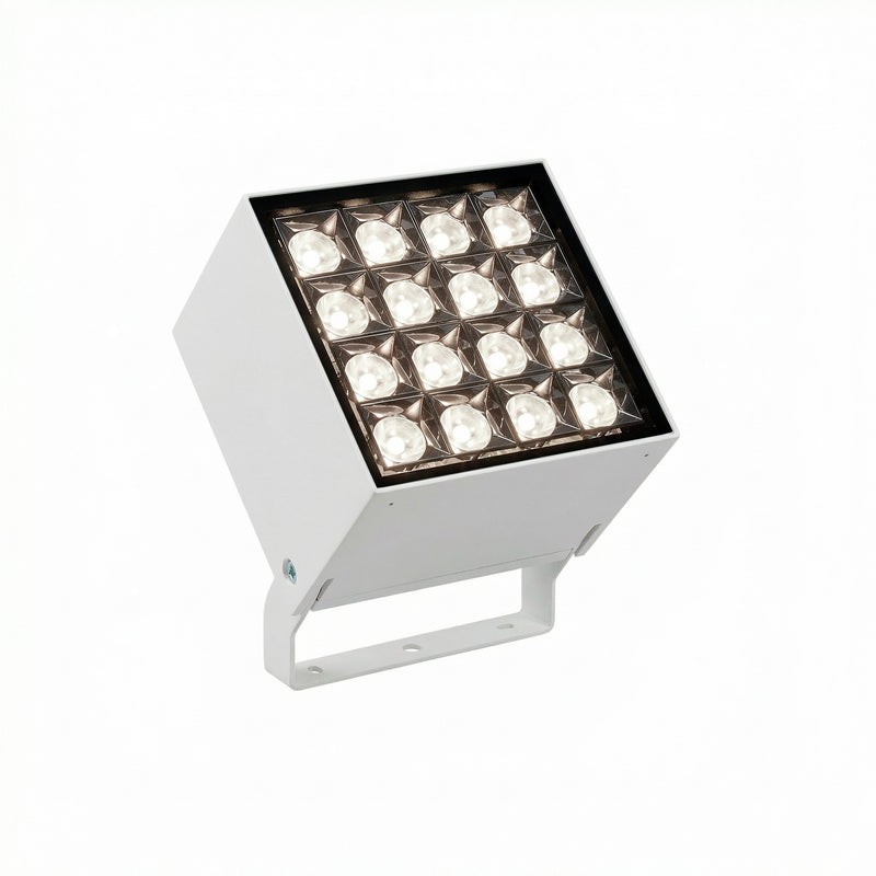 Cube Spot 16 LEDS Spotlight | 36.0W 3000K CRI80 DMX RDM | White | AN14-34WNE7DM14