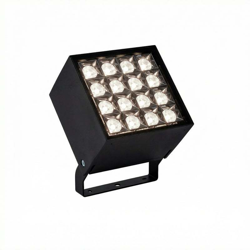 Cube Spot 16 LEDS Spotlight | 36.0W 3000K CRI80 DMX RDM | Black | AN14-34WNM3DM60
