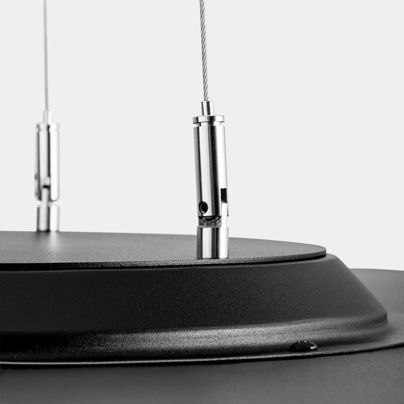 AR21-27W9MPDS60, PENDANT LUNO SLIM PENDANT SMALL 27.8W 3000K CRI 92 ON-OFF / DALI-2 / PUSH BLACK , Black, MICROPRISMATIC