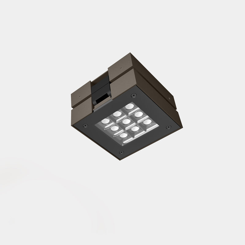 AS11-18X9M3DS34, WALL FIXTURE IP66 MODIS OPTICS SINGLE LED 20W LED WARM-WHITE 4000K DALI-2/PUS, Grey, Transparent