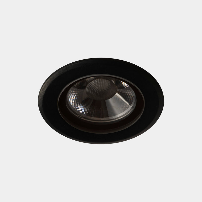 Max Big Round Recessed Downlight | 12.4W 3000K CRI80 | Black | AT14-13NNF1BB60