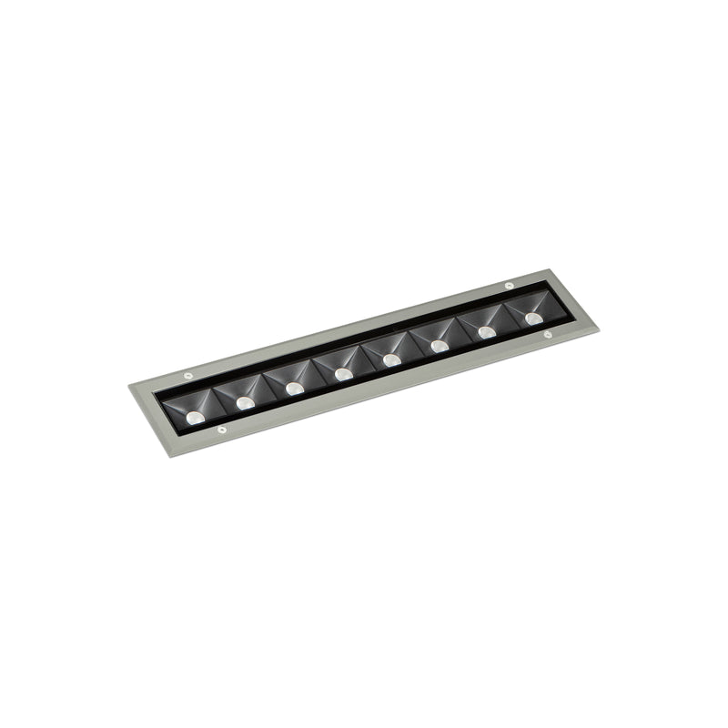 Cube Linear Recessed 500mm Linear Light | 26.0W 3000K CRI70 DMX RDM | Grey | BD15-29WNT1DN34