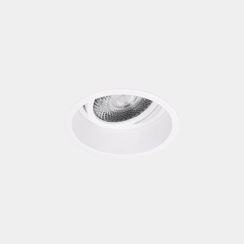 BH13-11X9M3OS14, DOWNLIGHT NIT ROUND ADJUSTABLE Ø120 13.4W LED WARM-WHITE 4000K CRI 92 37.8º, White, Transparent