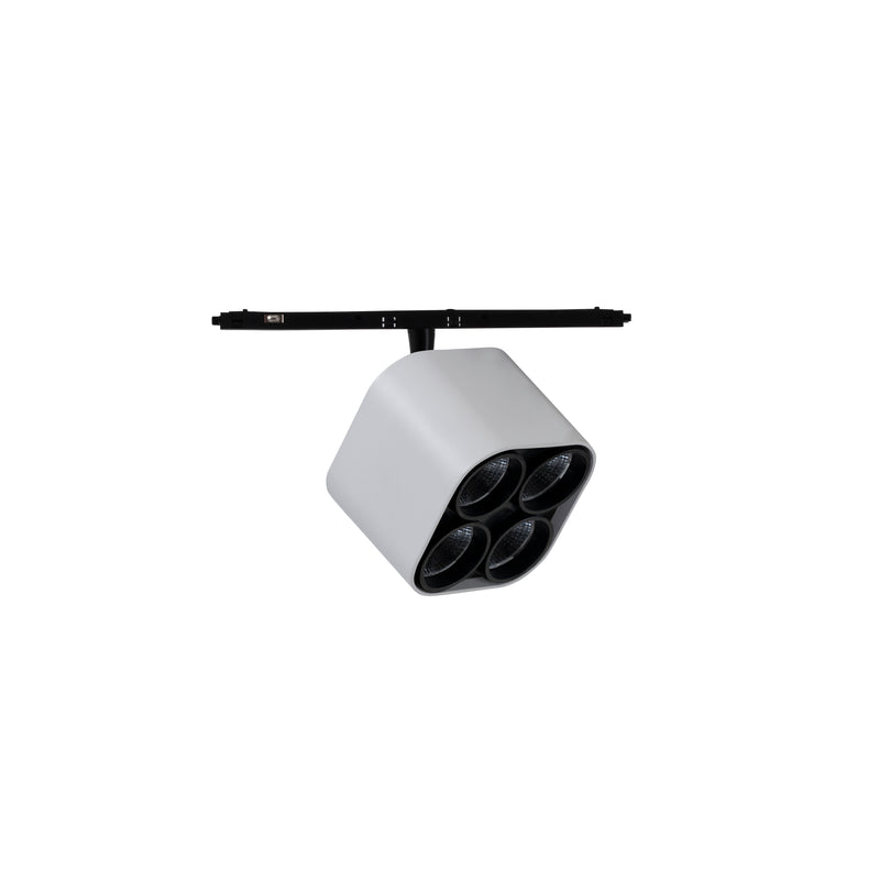 Twin LV MicroTrack 4 LEDS Spotlight | 12.0W 3000K CRI90 | White | BP12-12W9S3OS14