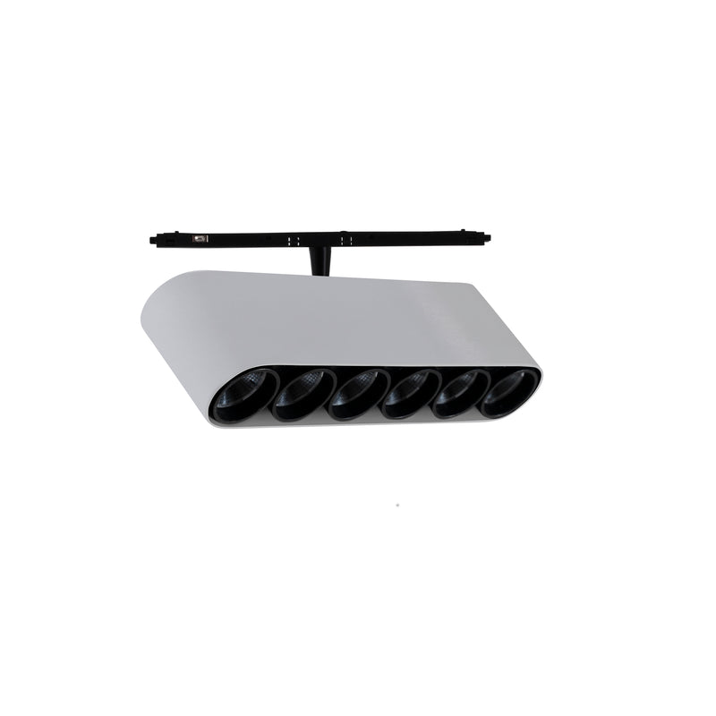 Twin LV MicroTrack 6 LEDS Spotlight | 17.8W 3000K CRI90 | White | BP13-18W9F1OS14