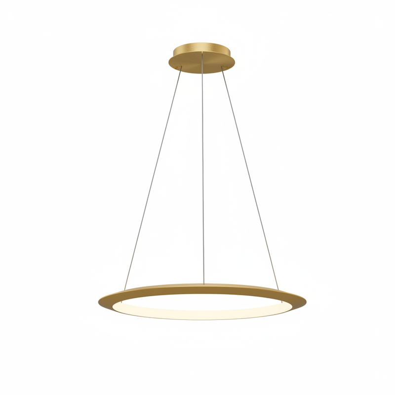 Circular Inward ø600 Surface Pendant | 39.0W 3000K CRI92 | Gold | CD4A-00W9AZOSEF