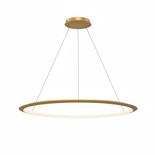 Circular Inward ø1200 Surface Pendant | 72.0W 3000K CRI92 | Gold | CD4B-00W9AZOSEF