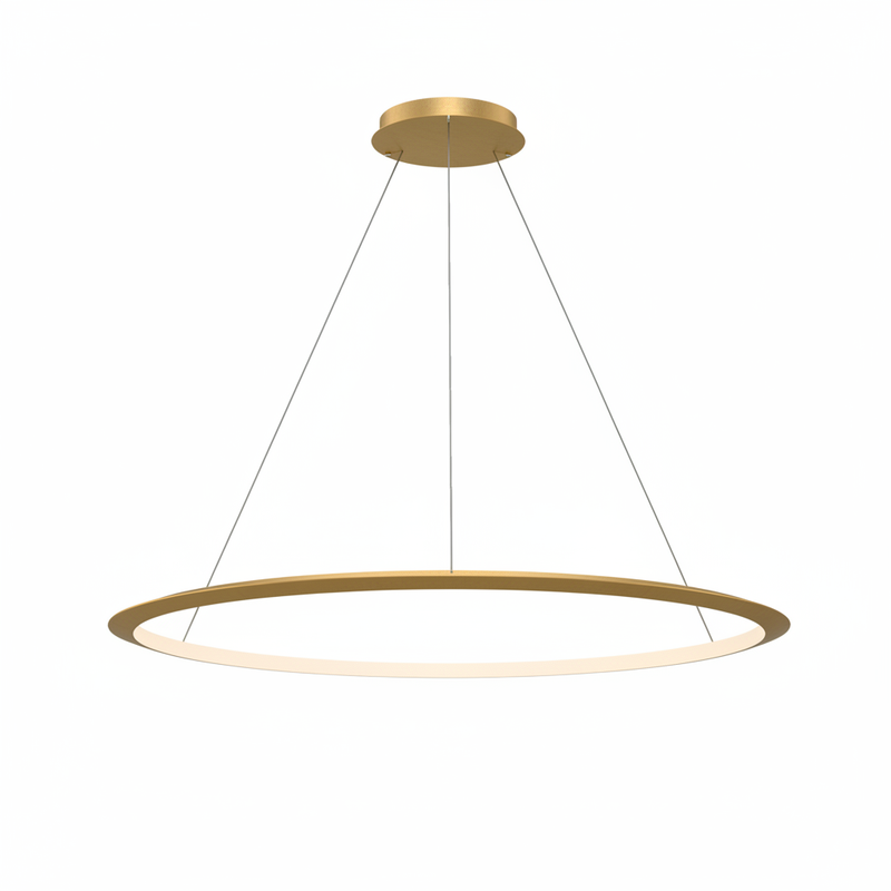Circular Inward ø1200 Surface Pendant | 72.0W 4000K CRI92 | Gold | CD4B-00X9AZOSEF