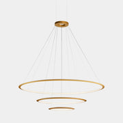 Circular Inward 3 Rings (ø2000 ø1200 ø600) Pendant | 234.0W 2700K CRI92 | Gold | CD4H-00V9AZOSEF