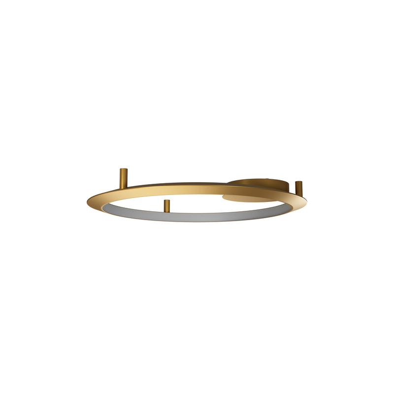 Circular Inward Surface Ø900 Wall Light | 53.0W 3000K CRI92 DALI-2 / Push | Gold | CD4K-05W9AZDUEF