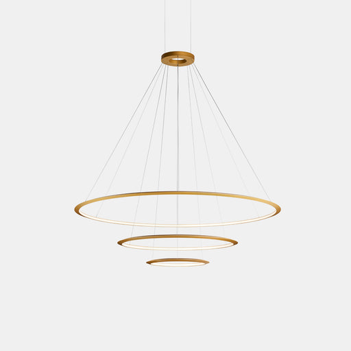 Circular Inward 3 Rings (ø1200 ø900 ø600) Pendant | 159.0W 4000K CRI92 | Black | CD4L-00X9AZOS05