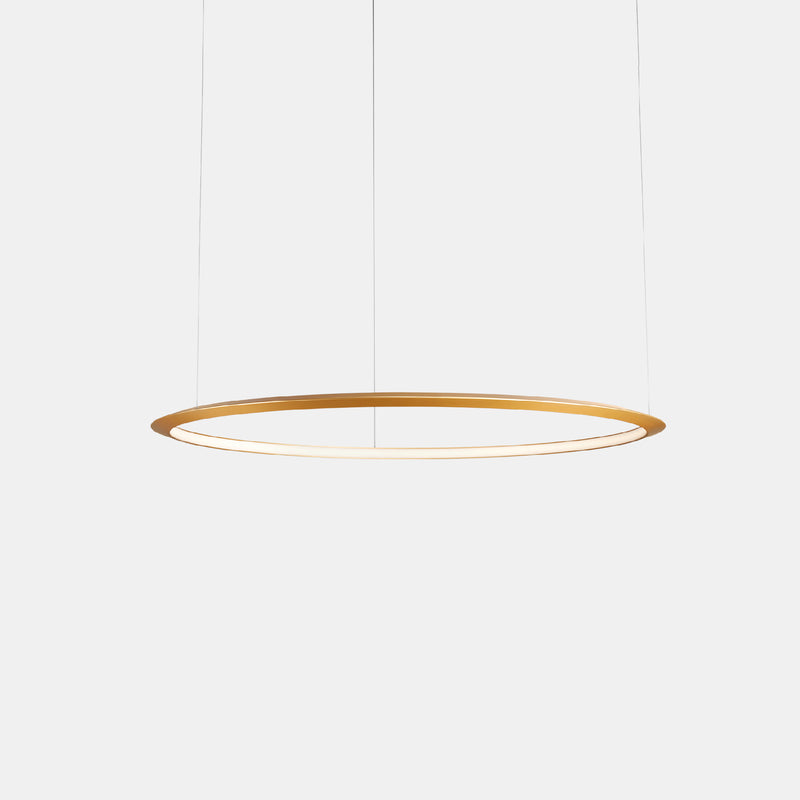 Circular Inward ø1200 Recessed Pendant | 72.0W 2700K CRI92 | Gold | CD5B-00V9AZOSEF