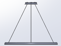 Circular Outward ø900 Surface Pendant | 53.0W 3000K CRI92 | Black | CF4K-00W9AZOS05