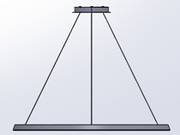 Circular Outward ø900 Surface Pendant | 53.0W 4000K CRI92 | White | CF4K-00X9AZOS14