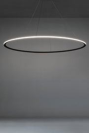 PENDANT CIRCULAR OUTWARD Ø600 RECESSED LED 39 LED WARM-WHITE 3000K 0-10V BLACK