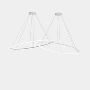 Circular Outward 2 Rings ø2000 Horitzontal Recessed Pendant | 258.0W 3000K CRI92 | White | CF5P-00W9AZOS14