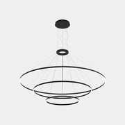 Circular Downward 3 Rings (ø3000 ø2000 ø1200) Pendant | 320.0W 4000K CRI92 | Black | CS4G-00X9AZOS05