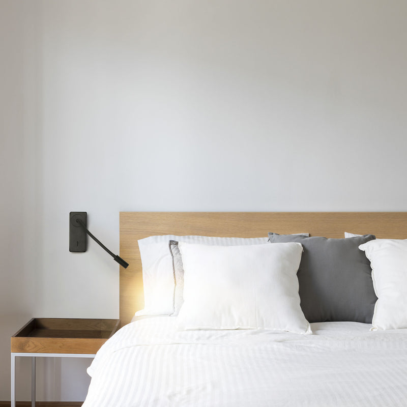 DE-0117-NEG, WALL FIXTURE MINE LED 3.4W LED WARM-WHITE 3000K ON-OFF BLACK 184, Black, Transparent