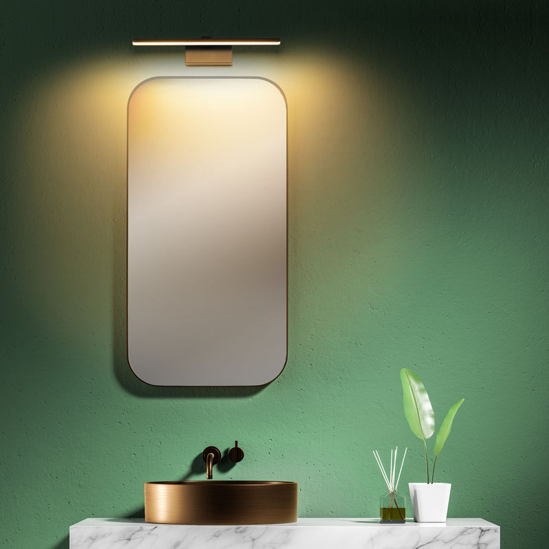 DE-0121-NEG, BATH NORA LED 8.3W LED WARM-WHITE 4000K ON-OFF BLACK 936, Black, Tinted