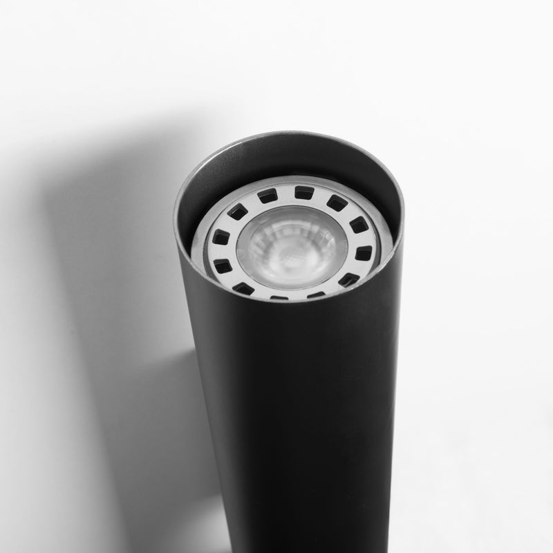 DE-0136-NEG, WALL FIXTURE MEDS GU10 16W BLACK, Black