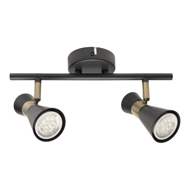 SPOTLIGHTS SERIES EUFO DOUBLE GU10 BLACK GOLD