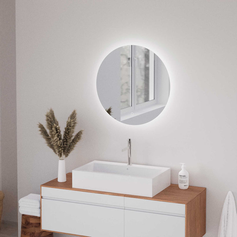 DE-0176-ESP, MIRROR LIZZ ROUND LED 21W 4000K ON-OFF 2610