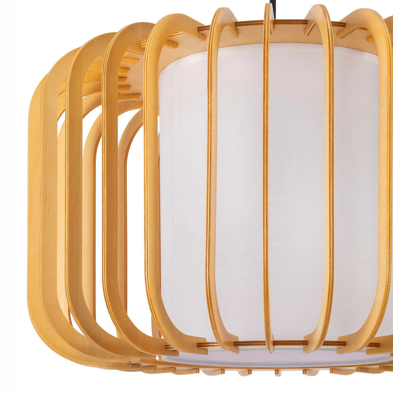 PENDANT VIVA E27 15W BLACK LIGHT WOOD