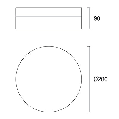 DE-0199-BLA, CEILING FIXTURE FARROW E27 15W  513LM, White, Opal
