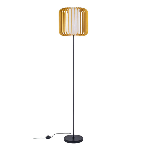 FLOOR LAMP VIVA E27 15W BLACK LIGHT WOOD