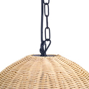 PENDANT CORTIC E27 15W BLACK NATURAL RATTAN